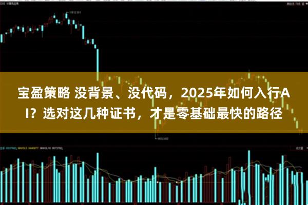 宝盈策略 没背景、没代码，2025年如何入行AI？选对这几种证书，才是零基础最快的路径